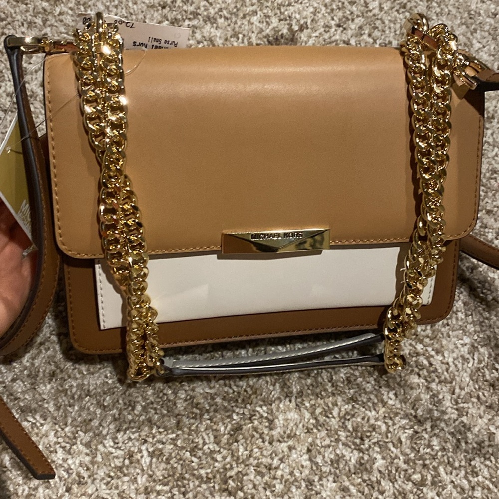NWT Michael Kors Retail $328 Jade Leather Shoulder Bag - Picture 2 of 11